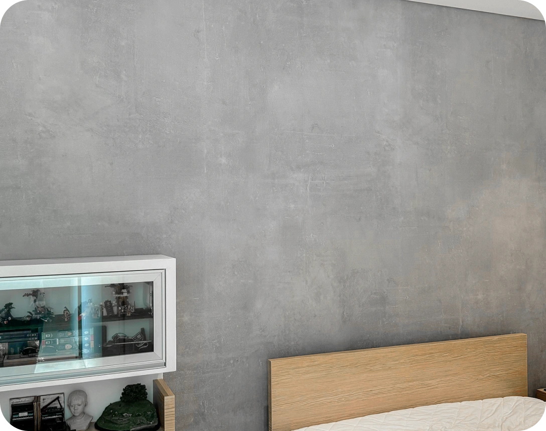 Wall Condition After Instalation Industrial Wallpaper
